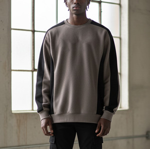 Latest design Winter Round Neck French Terry Loose Men's <b>Sweatshirt</b> Street Casual Basic Solid Color Oversized Men <b>Sweatshirts</b> - Product Image 5