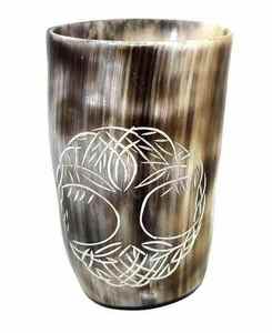Vaso de chupito de cuerno de búfalo vikingo hecho a mano, nuevo diseño, estilo de lámpara de sal para beber cerveza o café - Product Image 5