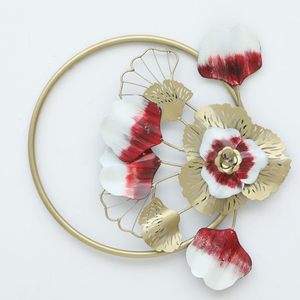 Metal Modern Flower <b>Leaf</b> <b>Wall</b> Sculpture Multicolor <b>Decorative</b> <b>Wall</b> Art for Living Room Bedroom Office - Product Image 1