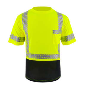 Camiseta de Seguridad Reflectante de Alta Visibilidad, Camiseta de Trabajo con Cinta Reflectante Personalizada - Product Image 4