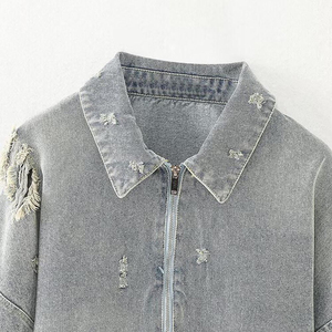 Chaqueta Vaquera para Mujer con Forro Sherpa, Cálida, Informal, Mezcla de Algodón, Ropa de Invierno, Proveedor Mayorista de Fábrica OEM ODM Personalizado - Product Image 3