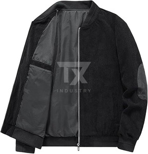 Custom Men's <b>Winter</b> Spring Fall Stand Collar Front Logo Bomber <b>Jackets</b> Canvas <b>Waterproof</b> Factory Direct Fashion Street Apparel - Product Image 2