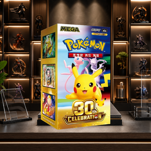 Boîte de cartes à collectionner coréennes Pokémon M6a 30e anniversaire pour les magasins de loisirs, les vendeurs en ligne et les détaillants - Product Image 1