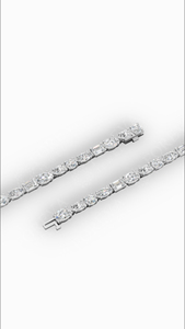 Pulsera de tenis con diamantes cultivados en laboratorio de corte mixto dinámico, oro de 14K, joyería fina de lujo, fabricante y proveedor mayorista - Product Image 4