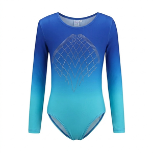 Leotardos de Gimnasia de Alta Calidad para Niñas, Spandex, Manga Larga, Brillantes, con Cierre de Lazo, Marca ORCHID DANCE, Venta al Por Mayor a Bajo Precio - Product Image 1
