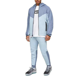 Ensembles de survêtements décontractés 2 pièces tendance pour hommes, respirants, 100 % coton, pour l'hiver - Product Image 4