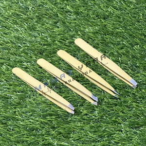 Pince à épiler ultra fine inclinée, professionnelle, en acier inoxydable, pour la suppression des poils du visage et des sourcils, pointe ultra précise, durable - Product Image 2