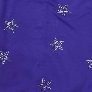 Sweat-shirt à capuche zippé INDEX violet avec étoiles en strass, unisexe, décontracté, pour l'automne, en polaire, coupe classique - Product Image 5