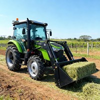 90PS Traktor-Frontlader mit Hydraulik und Optionaler Geschlossener Klimatisierter Kabine