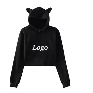 Sudaderas con Capucha para Mujer, Sudaderas Premium Lisas para Mujer, Ropa Personalizada OEM, Sudaderas Cortas para Mujer - Product Image 1