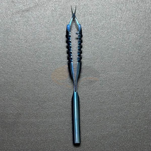 Pinzas para Capsulorrexis de Acero Inoxidable con Puntas Afiladas y Dentadas, de Acción Cruzada, 1.5mm de Ancho, Oftálmicas Manuales - Product Image 3