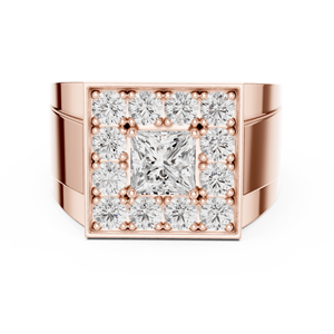 Riza Flame jewels Anillo abierto de perlas chapadas en oro de 14 quilates para hombre - Product Image 2