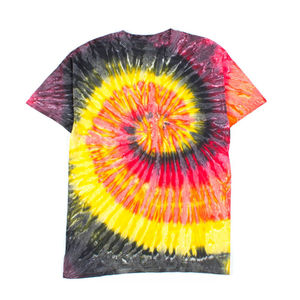 Camisetas de Algodón Tie-Dye Personalizadas con Cuello Redondo, Camisetas Tie-Dye Ajustadas, Ropa de Moda, Camiseta Ringer - Product Image 1