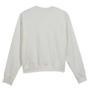 เสื้อสเวตเชิ้ตคอกลมสีขาวสำหรับผู้ชาย ผลิตจากผ้าฝ้ายรีไซเคิล เป็นมิตรต่อสิ่งแวดล้อม คุณภาพพรีเมียม แขนยาว สวมใส่สบาย เหมาะสำหรับทุกวัน - Product Image 2
