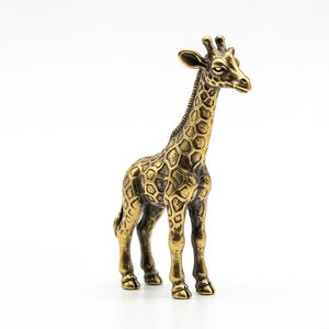 Figurines d'animaux 3D en laiton plaqué or personnalisées, thème Amour, cadeau souvenir promotionnel avec impression sérigraphiée - Product Image 1