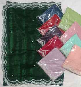 Sari de seda de organza pura con hilo Zari lentejuelas estilo indio blusa larga pieza para mujeres para bodas y fiestas - Product Image 1