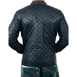 Factory <b>Cheap</b> Price Men 2026 <b>Winter</b> New Fashion Custom Design Logo Genuine Leather Ombre Blue Reversible Waterproof <b>Jacket</b> - Product Image 2