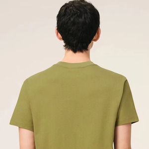 T-shirt personnalisé pour homme, motif sur mesure, 260g, col uni, style vintage, coupe courte, sérigraphie, modèle personnalisé, collection 2026, vente chaude - Product Image 3