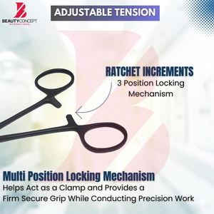 Pinces hémostatiques Kelly de qualité supérieure, entièrement personnalisées, couleur noire, à mâchoires courbées, nouvel équipement chirurgical pour fournisseurs médicaux - Product Image 3