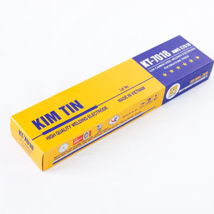 Varillas de Soldadura de Acero al Carbono AWS A5.1 E7018, Marca OEM de Fábrica KIM TIN, Peso y Dimensiones Completos, Alta Calidad, Vietnam - Product Image 1
