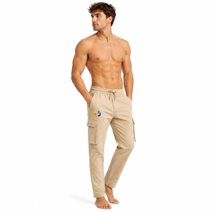 comfortable <b>men</b> cargo <b>trouser</b> with functional utility pockets durable fabric flexible fit and practical style for active daily - Product Image 5