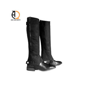 Polainas de cuero para equitación de moda, estilo inglés, con purpurina, duraderas, cómodas, de cuero genuino, las más vendidas. - Product Image 5