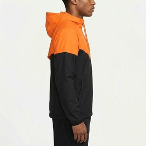 Bold Colorblock Hooded Winter Wind <b>Jacket</b> Full Zip Breathable Lightweight Outdoor Training Shell Sportswear Running Active Coat - Product Image 2