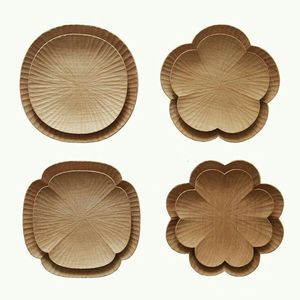 Golden Round Charger Plates Set Handmade Polished Metal Dishes Glam Style Party Decor - Product Image 1