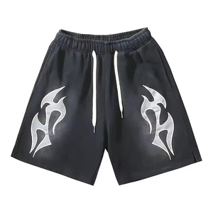 Shorts décontractés en coton pour hommes, avec cordon de serrage et poches latérales, pour le streetwear et le sport – Vente en gros - Product Image 6