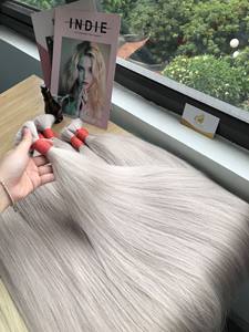 Cabello Remy Vietnamita Natural Liso de Primera Calidad Minh Khang, Cabello Virgen Sin Procesar de Lujo, 100g, Proporción de Cabello Más Largo 60% - Product Image 3