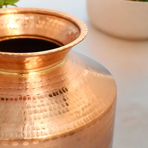 Copper Eco-Friendly Modern Water Preservation Vessel Storage Pot Smooth Dispensing Outlet for Home Restaurant Hotel Accessories - Product Image 5