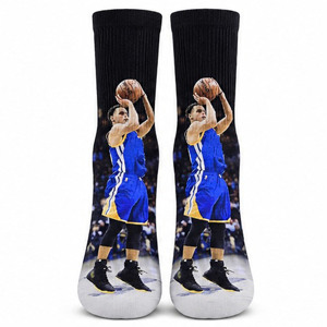 Calcetines de Baloncesto con Estampado de Fotos Personalizado, Calcetines Deportivos con Absorción de Impactos, Calcetines de Alta Elasticidad para Hombre y Mujer, Directo de Fábrica - Product Image 2