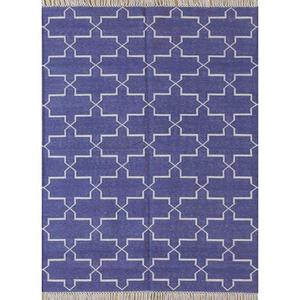 Tapis élégant en coton tissé à la main à tissage plat avec durabilité au quotidien et style intemporel - Product Image 1