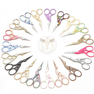 Tijeras de Bordado de Acero Inoxidable, Tijeras de Costura para Manualidades, Tijeras para Cortar Hilos, Tijeras Tipo Cigüeña - Product Image 1