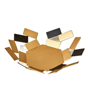 Bol décoratif géométrique en métal - Product Image 1