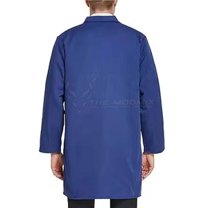 Blouse de laboratoire médicale professionnelle en coton tricoté avec poches fonctionnelles, coupe moderne et construction durable pour un usage quotidien - Product Image 6