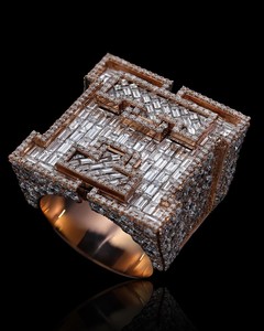 Anillo de Campeonato de Lujo, Joyería Personalizada, Estilo Hip Hop, Dos Tonos, Moissanita, Plata de Ley 925, Anillo de Compromiso o Boda - Product Image 1