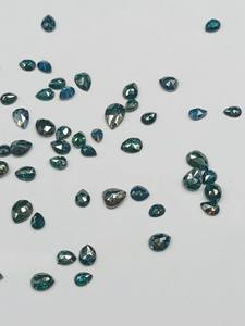 Diamante Azul Natural Suelto en Forma de Pera, Gema Facetada Calibrada, Piedra de Joyería al por Mayor - Product Image 4