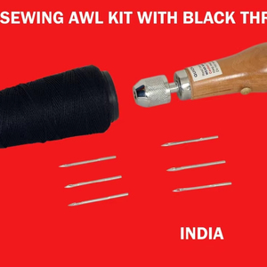 Professional <b>Sewing</b> Awl <b>Kit</b> Speedy Stitcher Hand Stitching Tool | Leather Repair <b>Kit</b> with Needles Thread OEM Bulk Manufacturer - Product Image 1