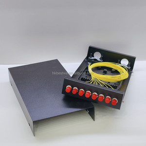 Boîtier de terminaison fibre optique ODF de type bureau 8 ports avec pigtail et coupleurs fibre monomode FC/UPC - Product Image 5