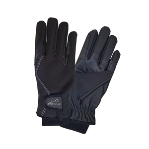 Gants d'équitation imperméables et isolés Serino, paume synthétique, utilisation en extérieur, doigts entiers, entraînement équestre, compétition hivernale - Product Image 1