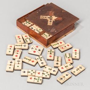 Multi Purpose Wooden <b>Dice</b> And Dominoes Tabletop Family Board Game <b>Set</b> For Travel And Leisure - Product Image 2