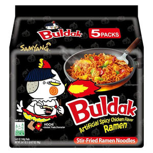 [Halal] Ramen Picante Tipo Guiso Buldak con Sabor a Pollo Picante 145g x 5 paquetes - Product Image 5