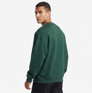 Sweat-shirt à col rond avec impression en relief, épaules tombantes, manches longues, sweat-shirts à impression en relief pour hommes, sweat-shirts en molleton 300-500 g/m², sweat-shirts oversize - Product Image 3