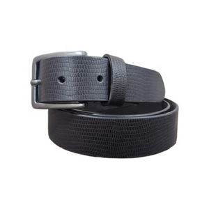 เข็มขัดหนังวัวสีดำความยาวตามสั่งสำหรับผู้ชายอุปกรณ์เสริมแฟชั่น - Product Image 1
