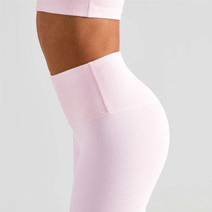 Women Crop Top Biker Shorts Set Wholesale Matching Workout Outfit Custom Fitness Sportswear OEM Private Label Factory - Product Image 6