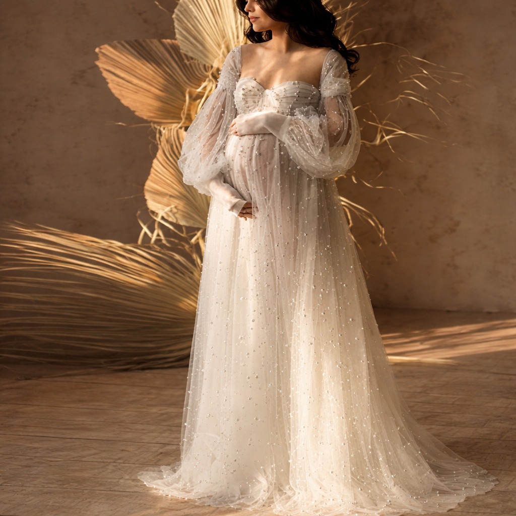 Wholesale Baby Shower White Dress Elegant A-Line Tulle Design | Alibaba.com