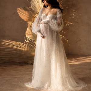 White Goddess Maternity Dress