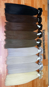 Extensions de cheveux vietnamiennes les plus vendues, machine à double trame, extensions de cheveux en vrac, 100% cheveux vierges Remy, longueur 8"-32" - Product Image 6
