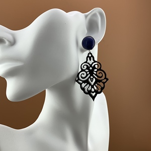 Produits les plus vendus 2026 aux États-Unis Artisanat vietnamien Boucles d'oreilles en corne Boucles d'oreilles artisanales Boucles d'oreilles avec pierres naturelles - Product Image 2